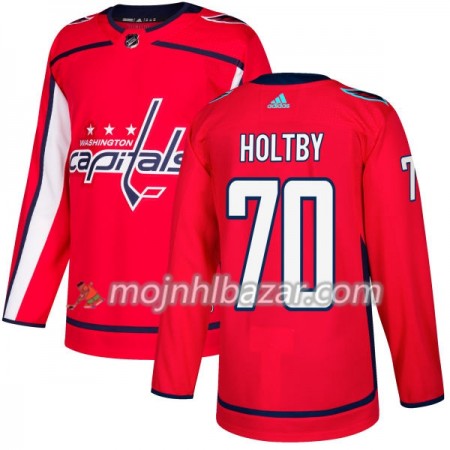 Dresovi Washington Capitals Braden Holtby 70 Adidas 2017-2018 Crvena Authentic - Muške